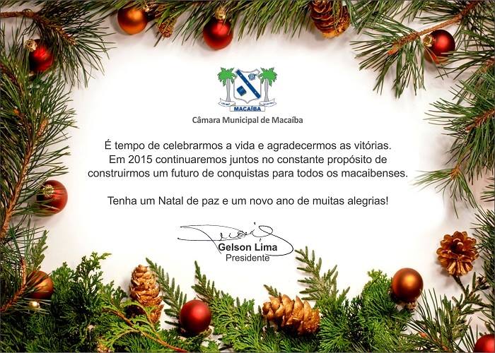 Mensagem de final de ano