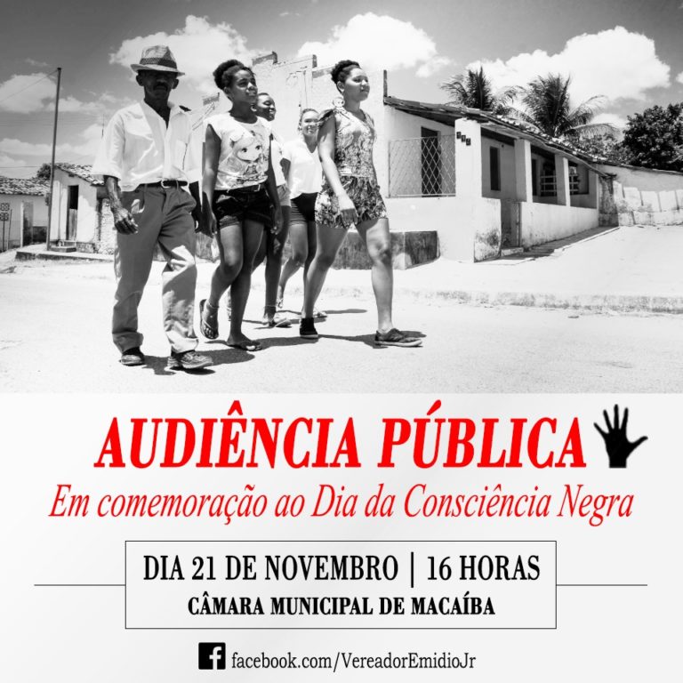 TEMA IGUALDADE RACIAL SERÁ DEBATIDO EM AUDIÊNCIA PÚBLICA NA CÂMARA MUNICIPAL