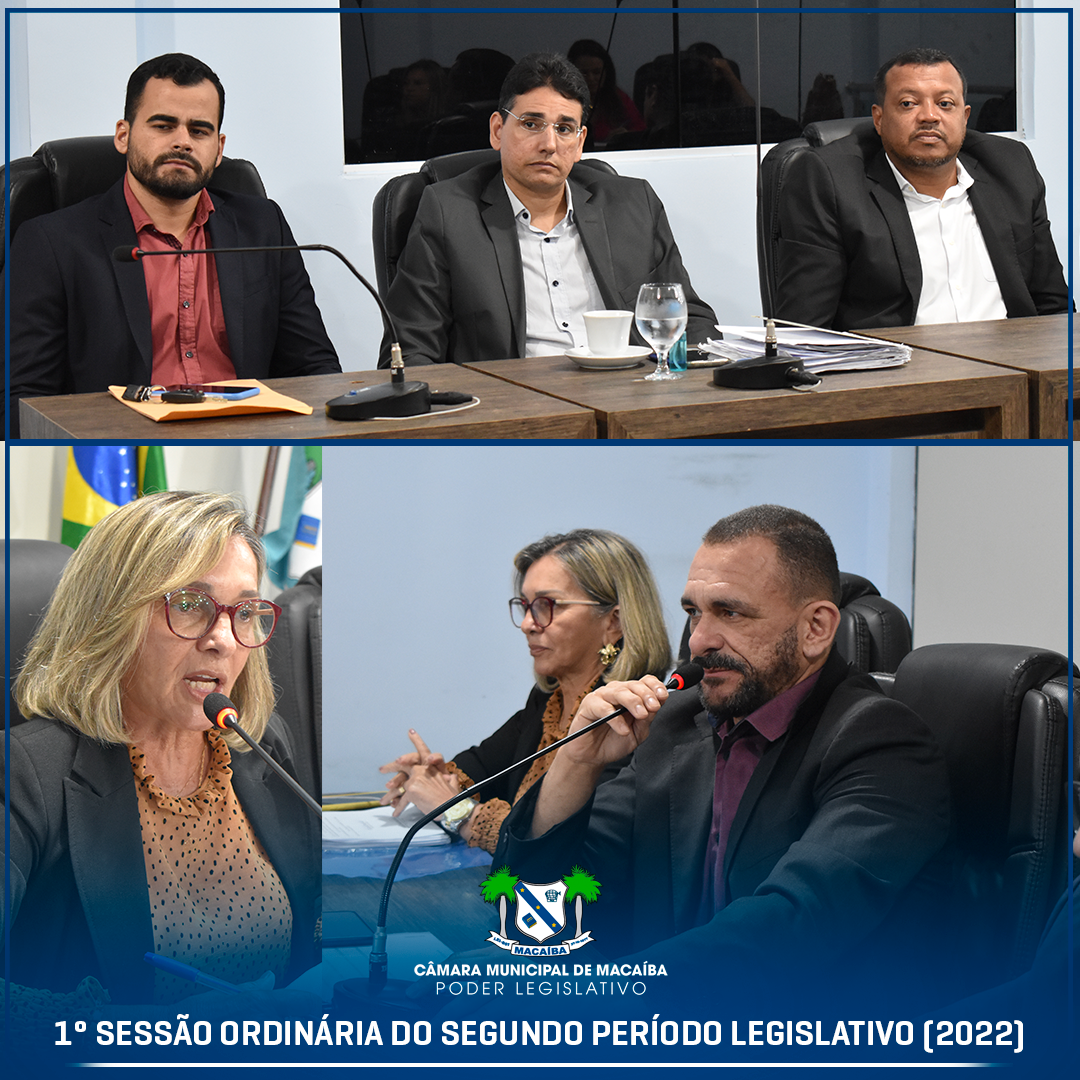 1ª Sessão Ordinária do Segundo Período Legislativo 2022