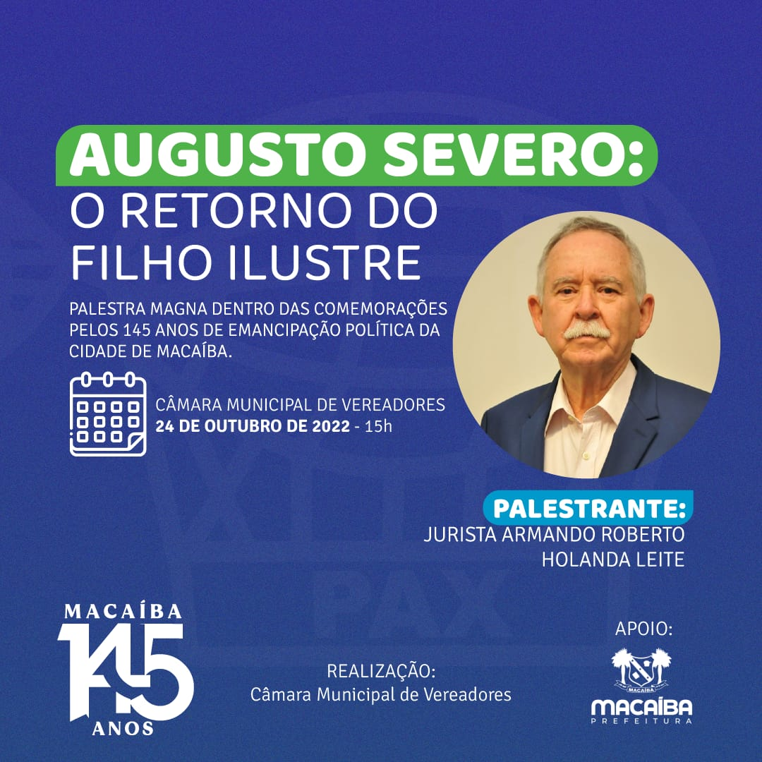 PALESTRA: AUGUSTO SEVERO