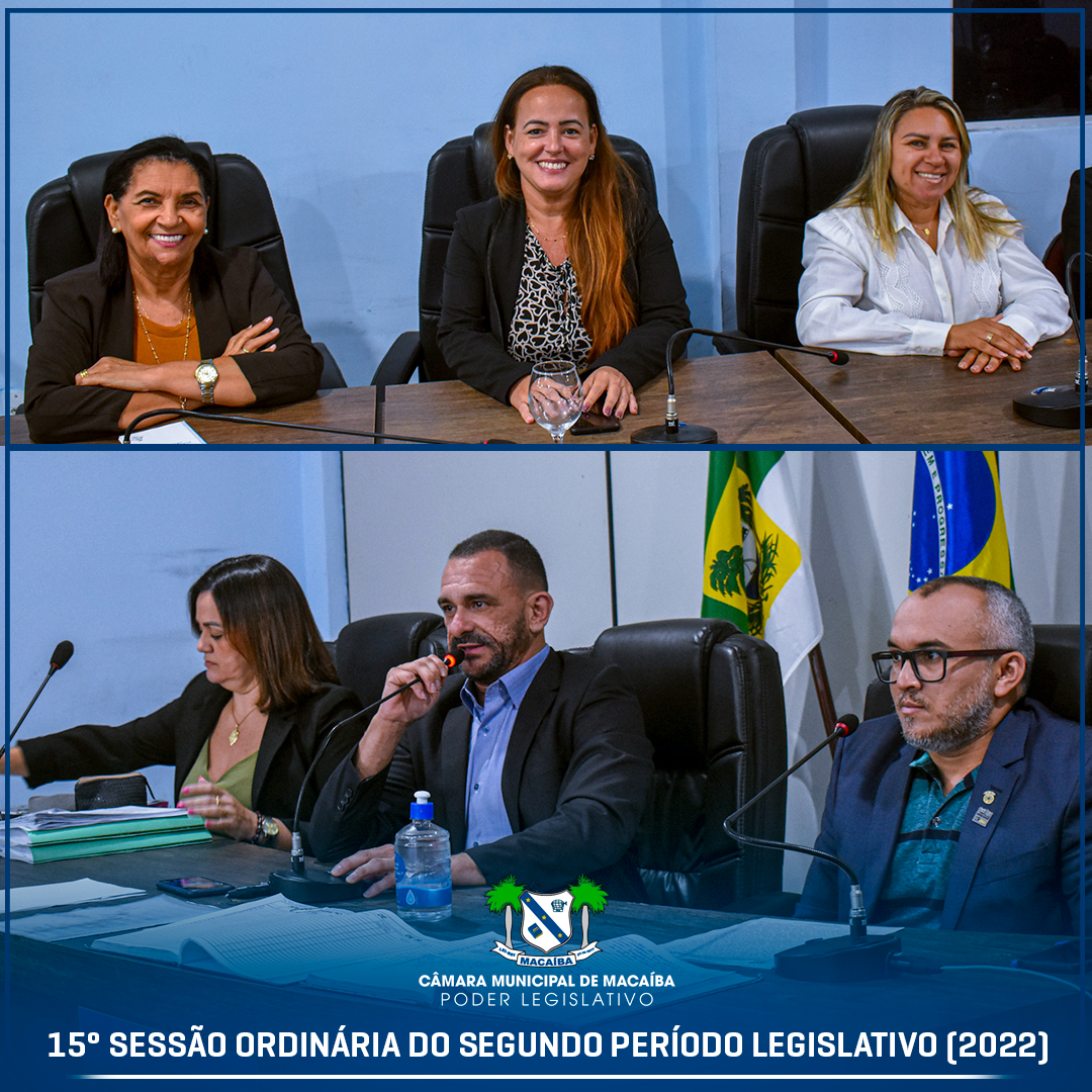 15ª Sessão Ordinária do Segundo Período Legislativo 2022