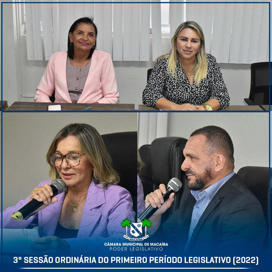 3ª Sessão Ordinária do 1º Período Legislativo 2023