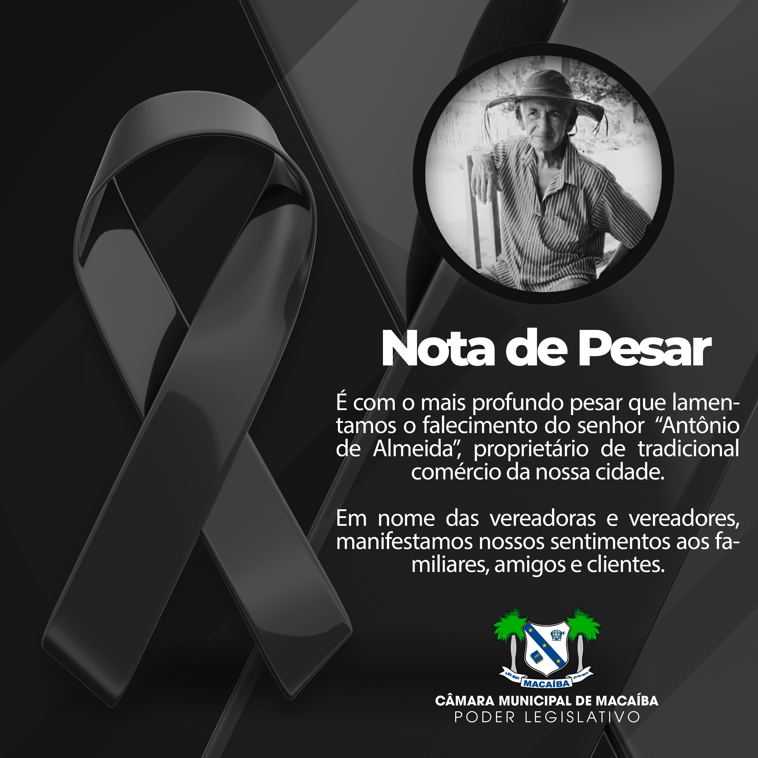 NOTA DE PESAR ⚫️