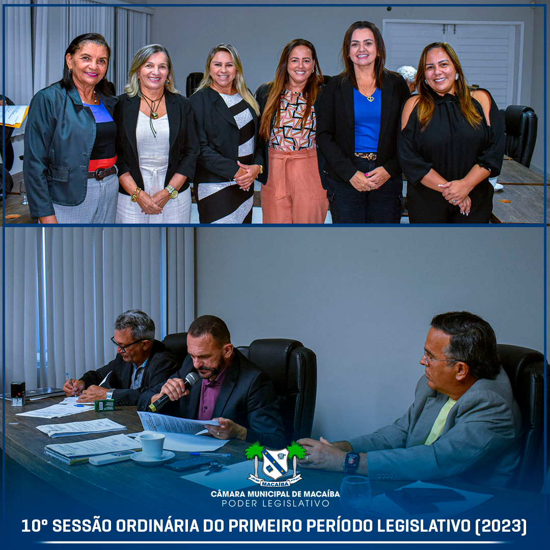 10ª Sessão Ordinária do 1º Período Legislativo 2023