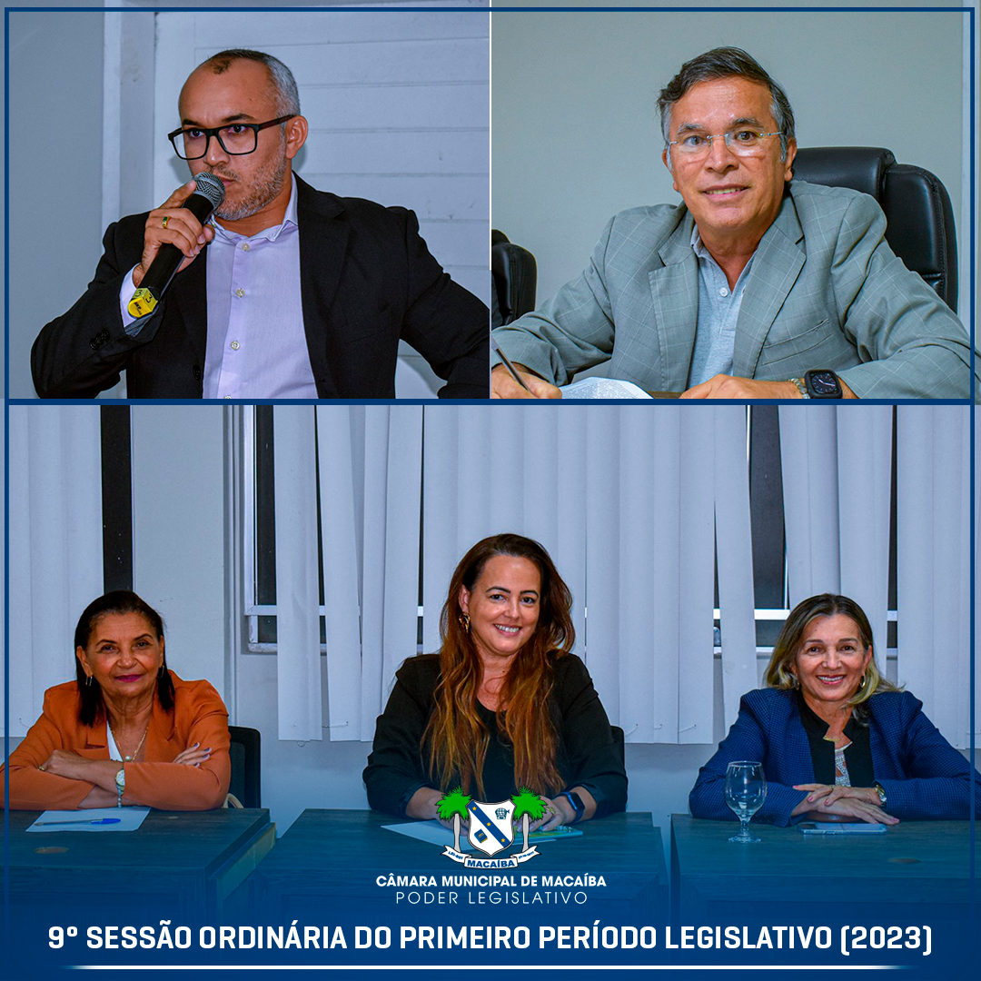 9ª Sessão Ordinária do 1º Período Legislativo 2023