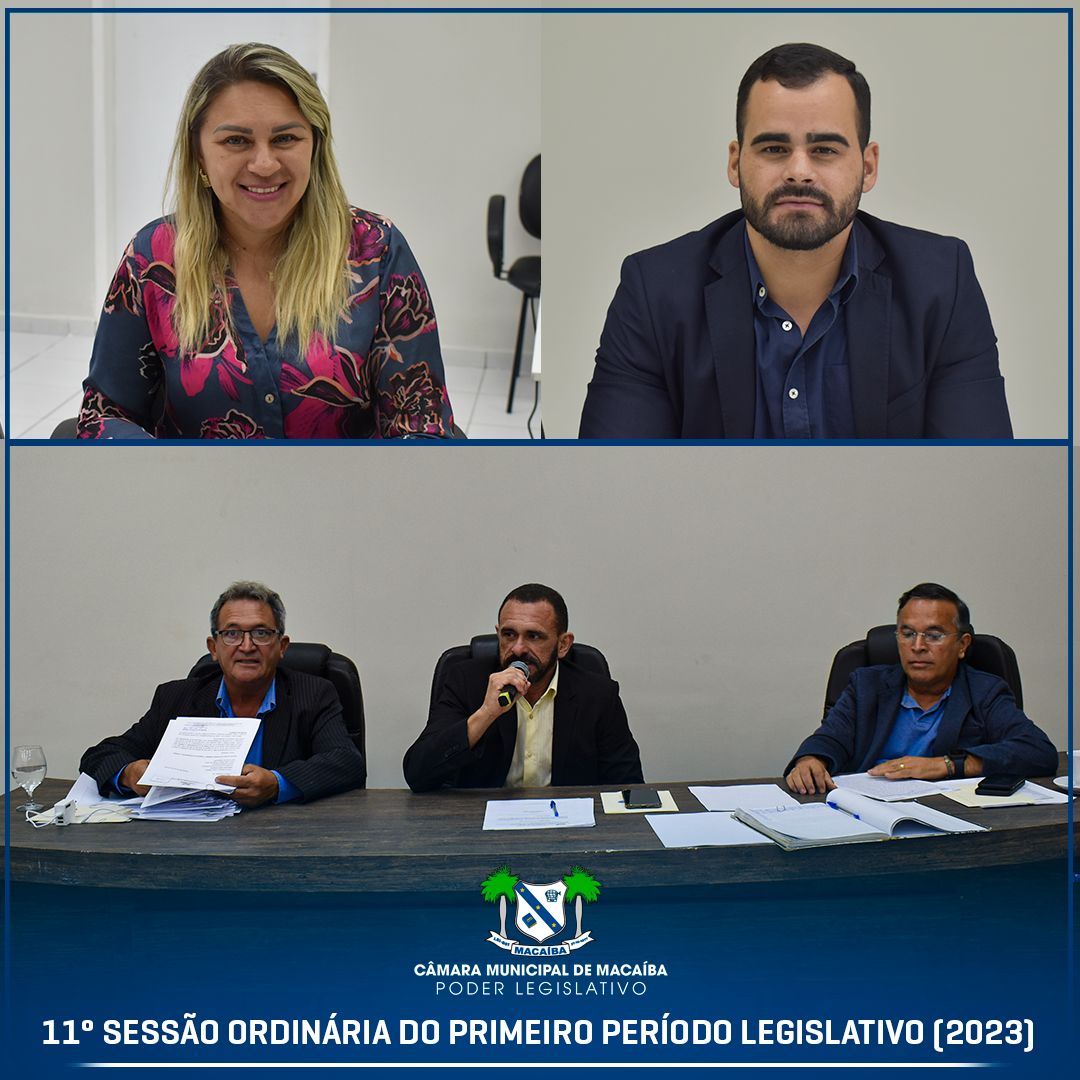 11ª Sessão Ordinária do 1º Período Legislativo 2023