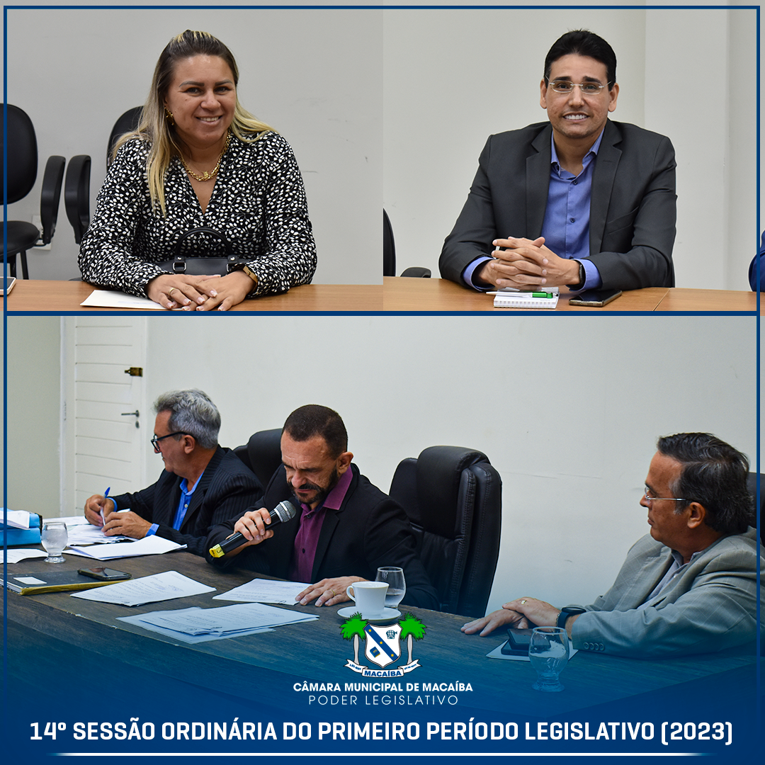 14ª Sessão Ordinária do 1º Período Legislativo 2023