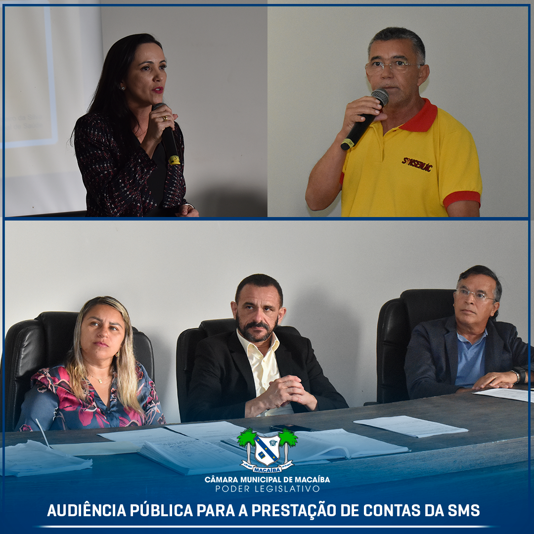 Audiência Pública sobre a prestação de contas da SMS