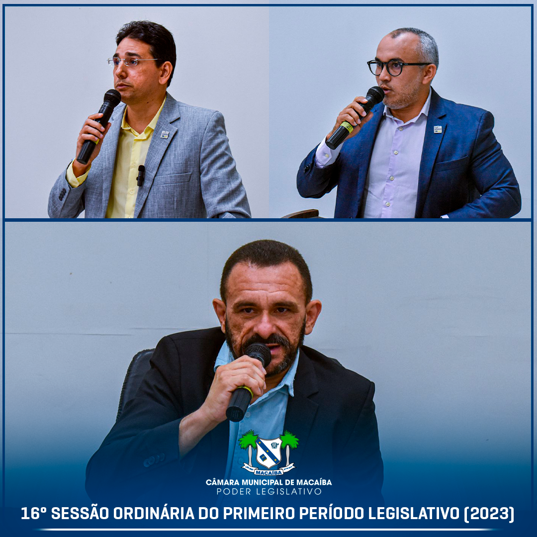 16ª Sessão Ordinária do 1º Período Legislativo 2023