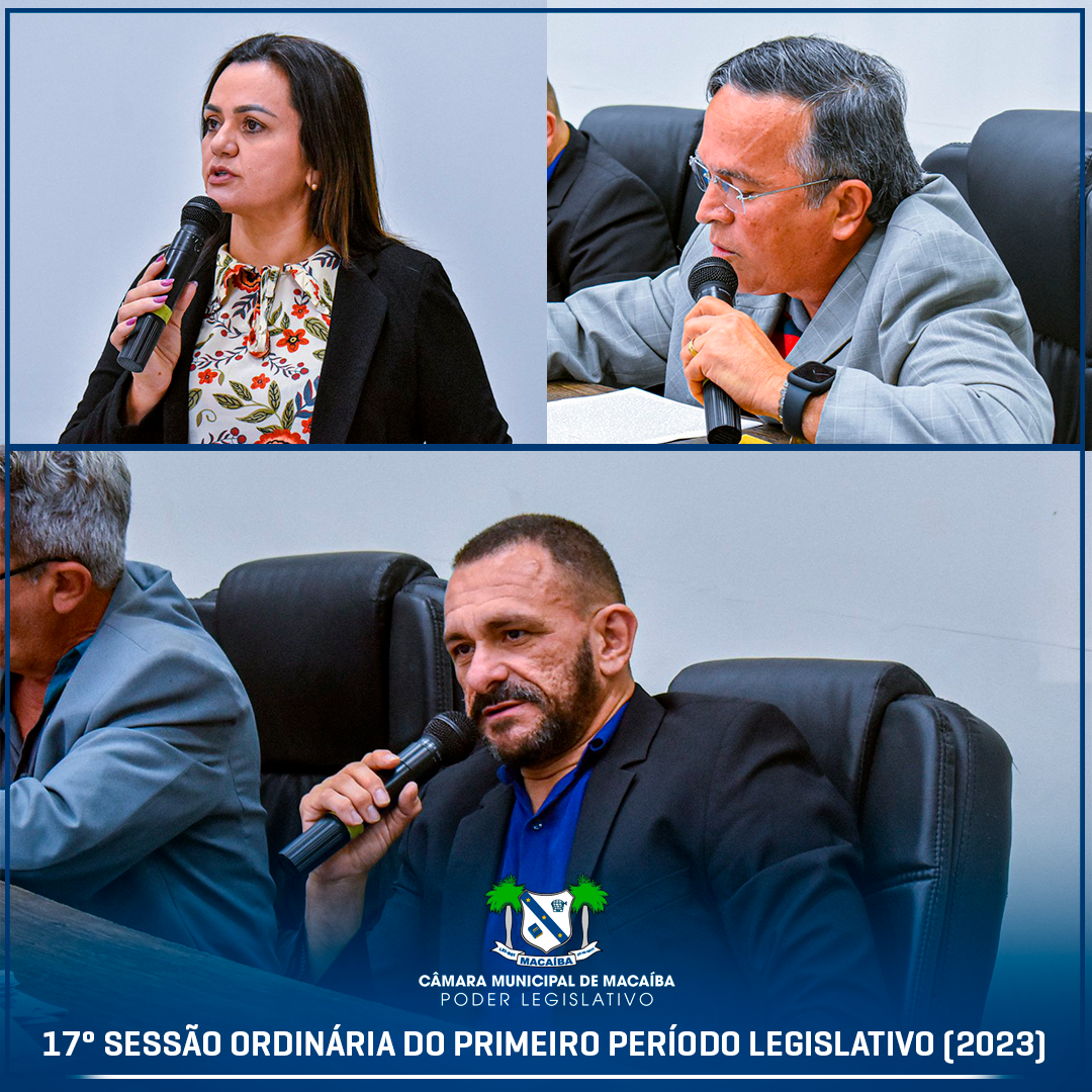 17ª Sessão Ordinária do 1º Período Legislativo 2023