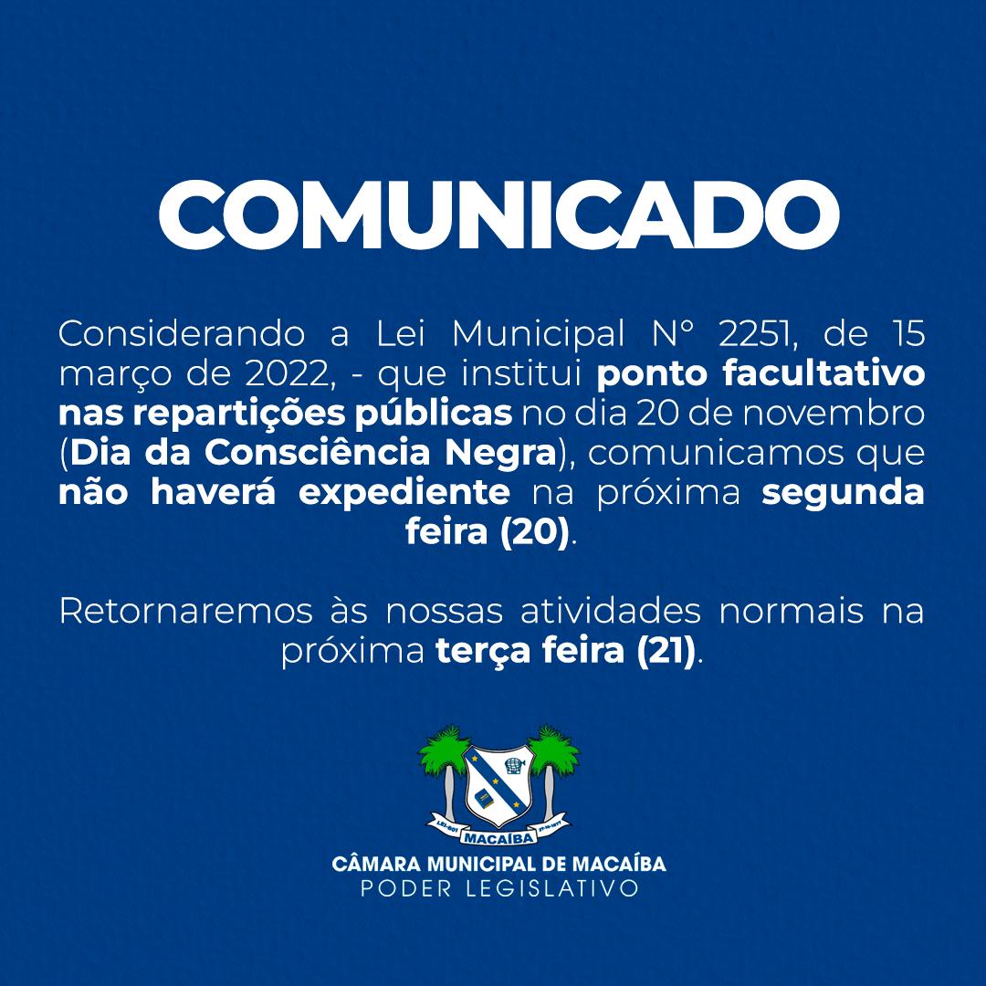 COMUNICADO!