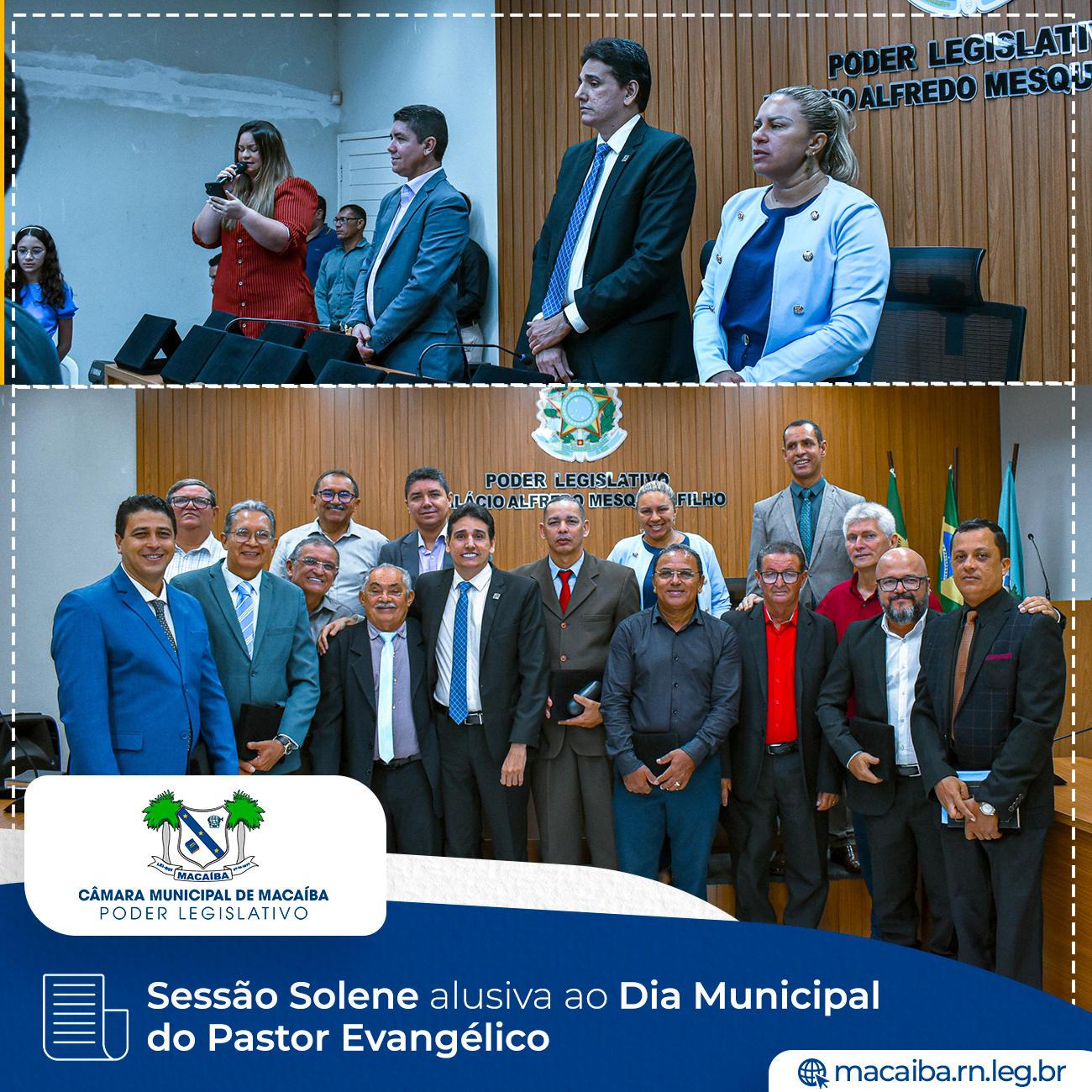 Sessão Solene alusiva ao Dia do Pastor Evangélico